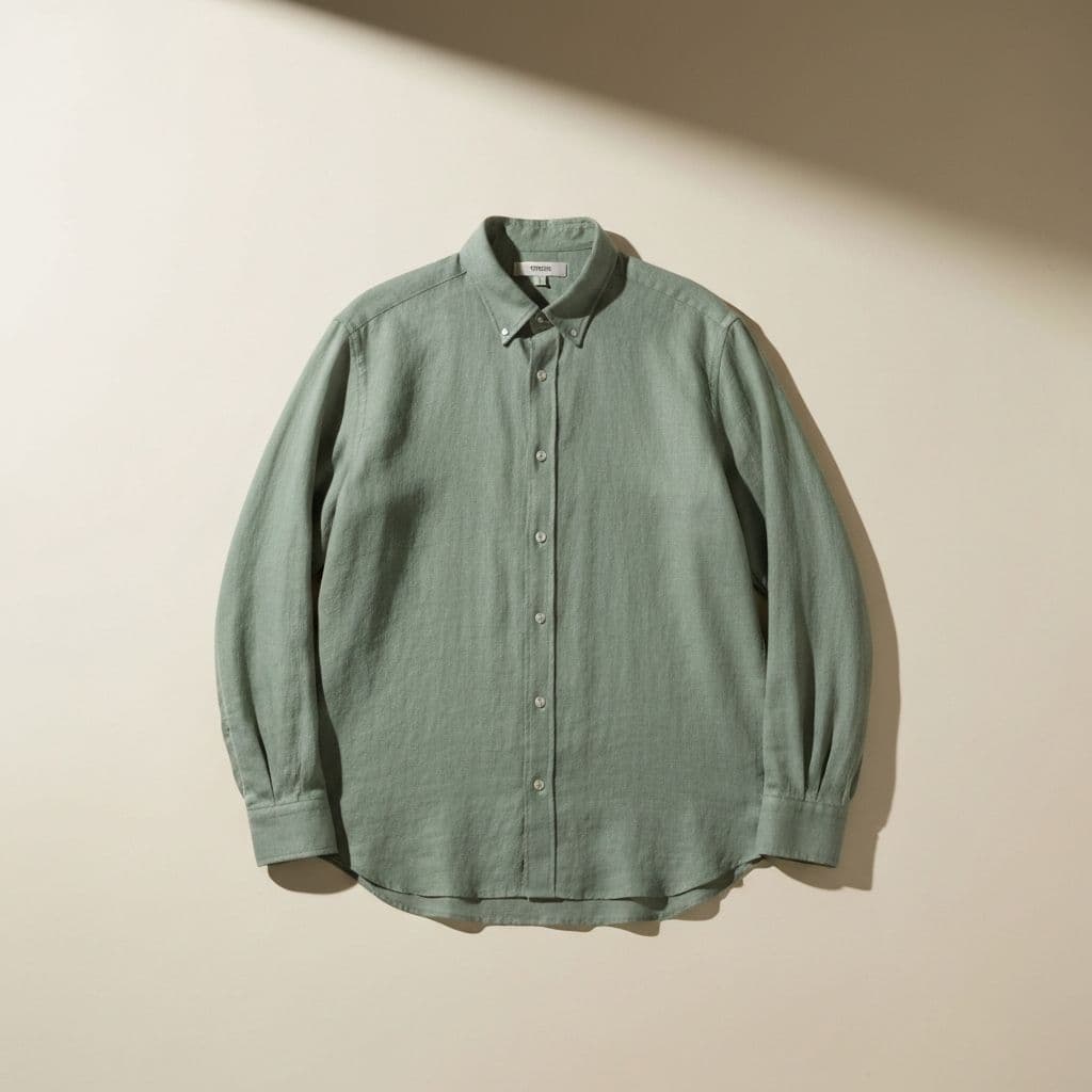 Long-Sleeve Linen Shirt